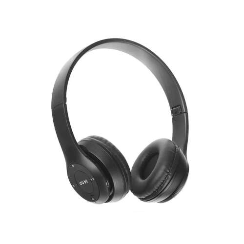 Черни безжични слушалки с микрофон, модел P47