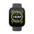 Amazfit Bip 5 smartwatch, black, front view, showing the time, heart rate, steps, and calories burned