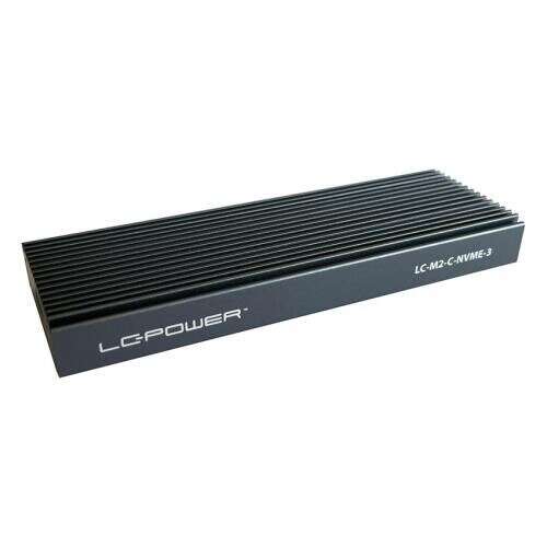 LC-Power LC-M2-C-NVME-3 zewnętrzna obudowa SSD dla dysków M.2 NVMe, czarna