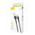 Кабел Baseus Cafule, USB към Lightning плетен, QC3.0, 2.4A, 1m, черен, златен (CALKLF-BV1) 73915095
