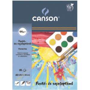 Canson Festő- és Rajztömb - A4 - 25 lap - 120g