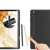 Husa Dux Ducis Domo pentru Samsung Galaxy Tab S8 Ultra cu funcție de stand, arătând suportul pentru stilou