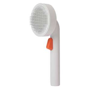 Petkit Large Grooming Brush for dogs and cats, white, side view - Pet Care