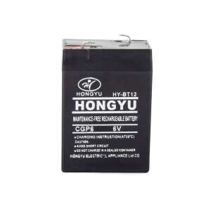 Hongyu 6V 4.5Ah Zselés Akkumulátor - Karbantartásmentes