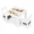 ECOTOYS white kids table and chairs set with storage and toys