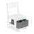 ECOTOYS White Kids Chair with Storage, chair with storage drawer, open view