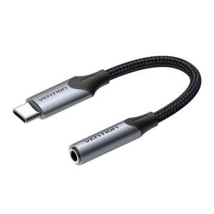 Vention BGJHA USB-C - 3.5mm Jack adapter, 0.1m, Szürke - Vention