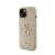 Guess Glitter Script Big 4G Apple iPhone 15 tok, arany, oldalnézet