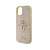 Guess Glitter Script Big 4G Apple iPhone 15 case, gold
