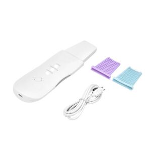 Ultrazvukový prístroj na peeling tváre so silikónovými masážnymi podložkami a USB nabíjacím káblom - Zariadenie na starostlivosť o tvár