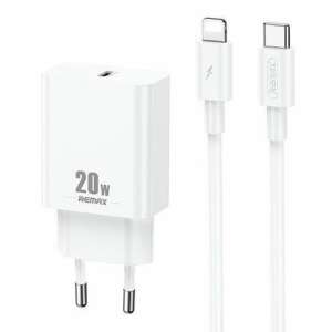 Remax 20W USB-C Netzteil mit Lightning-Kabel, weiß - Lightning-Kabel