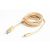 Gembird CCB-mUSB2B-AMLM-6-G arany USB 2.0 - Lightning kábel