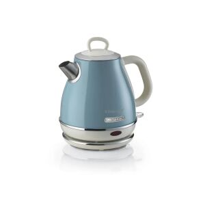 Електрическа кана Ariete Vintage 2868BL в пастелно синьо на бял фон - Ariete