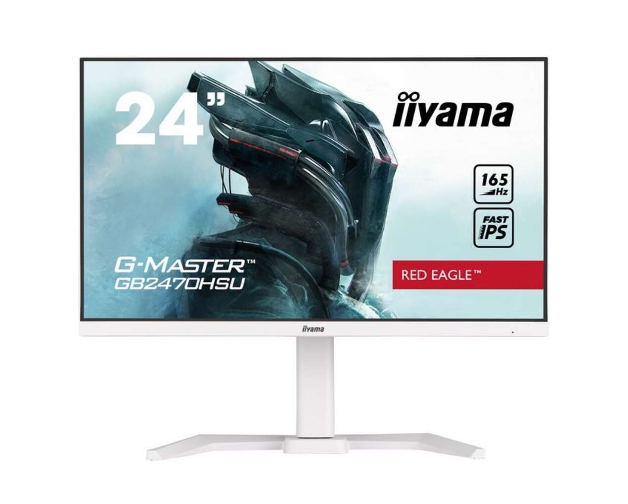Iiyama 23.8" g-master gb2470hsu-b5 red eagle gaming monitor - fehér