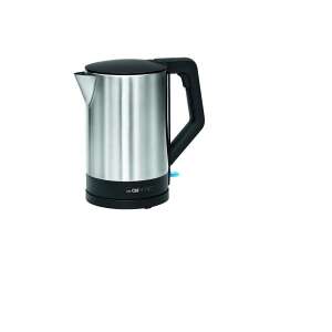 Clatronic WKS 3692 1.5L stainless steel kettle with black handle and base - Clatronic