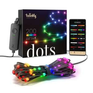 Twinkly Dots 200 LED Smart Lichterkette, 10m, RGB, App-gesteuert, für den Innenbereich - Lichterketten