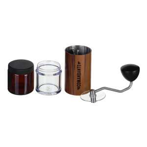 Comandante C40 MK4 Nitro Liquid Amber coffee grinder with two jars, one clear and one brown - Coffee Grinder