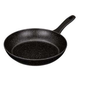 Tigaie Stardust de 20 cm cu mâner negru, vedere înclinată - MPM