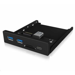 ICY BOX IB-Hub1417-i3 Hub cu 3 porturi 2x USB 3.0 1x USB Type-C Cititor de carduri Minisd/SD Negru 124528348 - RaidSonic