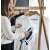 Steaming clothes with Tefal GV9812E0 Pro Express Vision steam generator iron