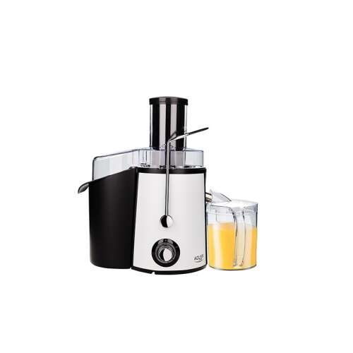Adler AD 4128 gyümölcscentrifuga, fekete és fehér, 1000W, lékancsóval