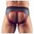 Svenjoyment Men's Jockstrap with Open Back in Black and Red - Back View