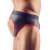Svenjoyment Men's Jockstrap with Open Back in Black and Red - Side View