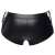 Svenjoyment Férfi Fekete Bőr Boxer Nadrág Csipkés Oldalakkal - Hátulnézet