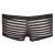 Sven Joyment Férfi Fekete Csíkos Áttetsző Boxer Alsónadrág Hátulnézet