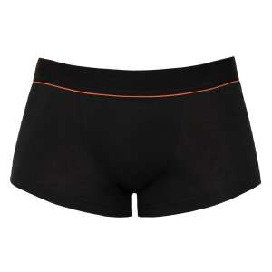 Svenjoyment Férfi Boxer Alsónadrág, Fekete Narancssárga Szélű, Elülső Nézet - Svenjoyment