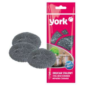 York drôtenky z oceľovej sieťky, balenie 3 kusov, na ťažké čistenie - Umývanie riadu