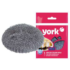 York MEGA Stahlnetz-Scheuerschwamm für hartnäckige Verschmutzungen - Abwaschschwämme