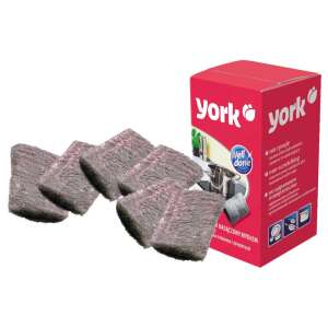 YORK Stahlwolle Seifenpads, 6er-Pack, zum Geschirrspülen - Abwaschschwämme