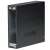 Akyga AK-100-01BK mini-ITX computer case, black, back view