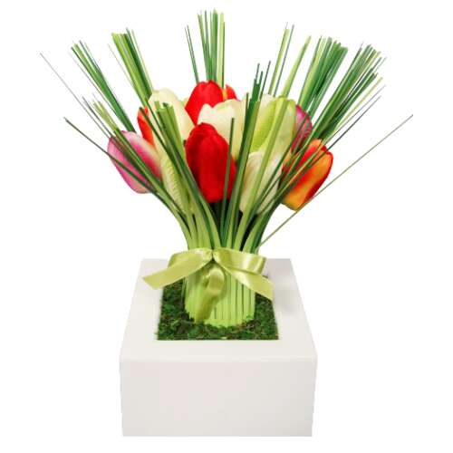 Pepita élethű Művirág - Tulipán 33cm (29TL)