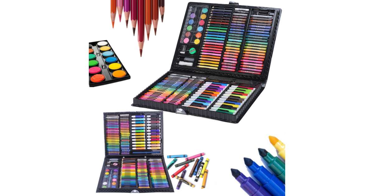 168 Art Set Kids Painting Watercolor Drawing Tools Art Marker Brush Pen  Supplies 