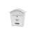 STR Napoleon modern metal mailbox in white