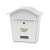 STR Napoleon modern metal mailbox in white