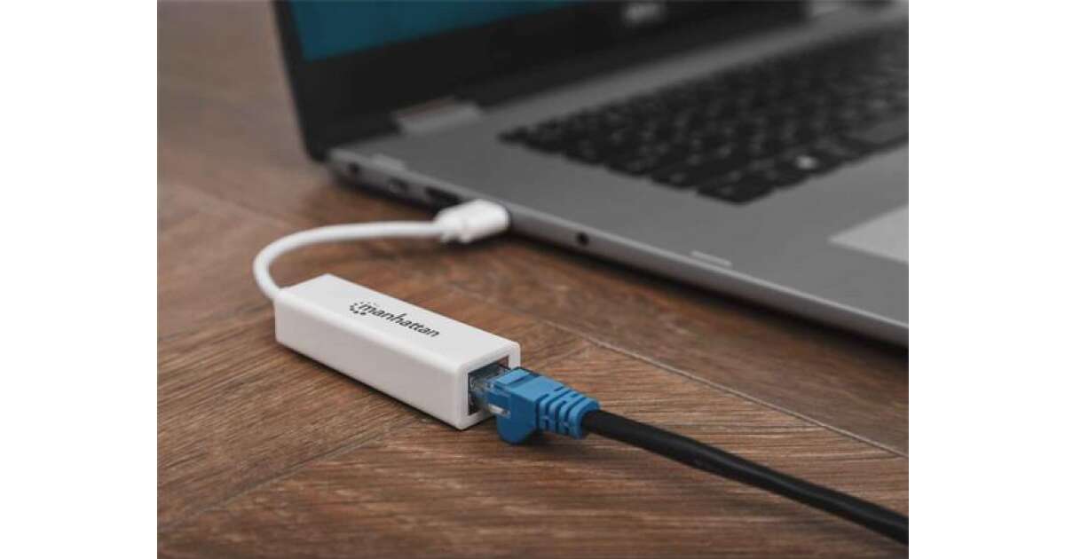 MANHATTAN adapter, Gigabites, USB 3.0 csatlakozás, MANHATTAN