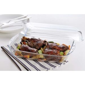 Ambition Excellent üveg sütőtál sült csirkével és zöldségekkel - Sütőedény