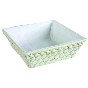 Domotti Palma fonott kosár textil béléssel, 22x22 cm - Gyümölcskosár