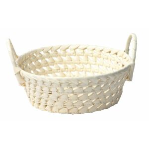Domotti Palma kosár 21 cm, szőtt pálmalevél gyümölcskosár - Gyümölcskosár