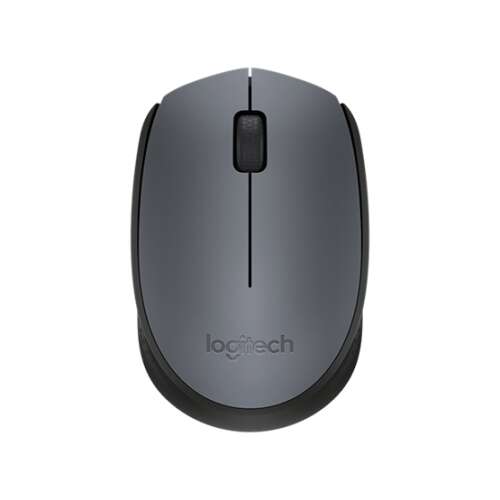 Logitech B170 Wireless Optical Mouse, Black, front view