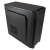 LC Power Midi 7040B computer case, black, angled view