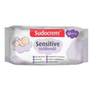 Sudocrem törlőkendő sensitive 55db-os 74050487 Sudocrem