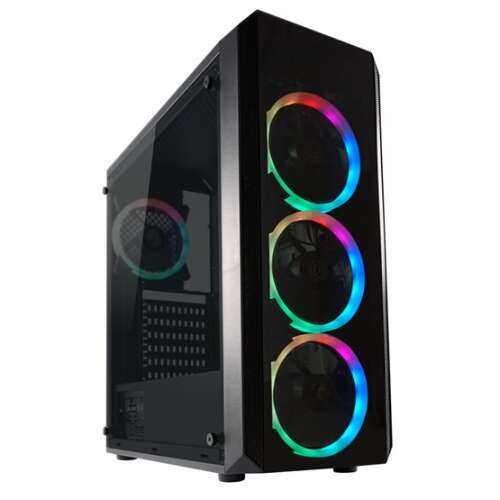 LC Power Gaming 703B QuadLuxx Window Black (LC-703B-ON) (LC-703B-ON) (LC-703B-ON)