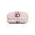 Logitech MX Anywhere 3 wireless mouse, rose pink color, bottom view, showing charging port