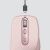 Draufsicht der Logitech MX Anywhere 3 Rosa Maus mit USB-C-Ladekabel