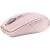Mouse wireless Logitech MX Anywhere 3, culoare roz, vedere laterală