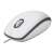 Logitech M100 wired mouse, white, angled view